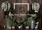 Barnwood Spring - Lilly Bear Studio Props, boho greenery, bunny, cake smash, Fabric, FABRICS, floral, garden, girl, Greenhouse, happy easter, spring, spring boho, spring floral, spring flowers, Wrinkle Free Fabric