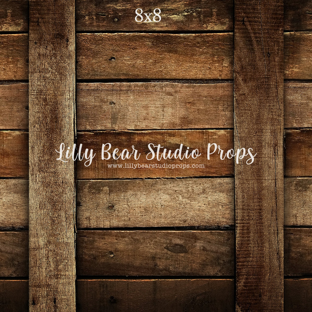 Barnyard Chic Wood Planks Neoprene - Lilly Bear Studio Props, barn, barn wood, barnyard, barnyard chic, dark wood, fabric, FLOORS, LB Pro, mat, poly, pro floor, pro floordrop, rustic wood, vinyl, wood