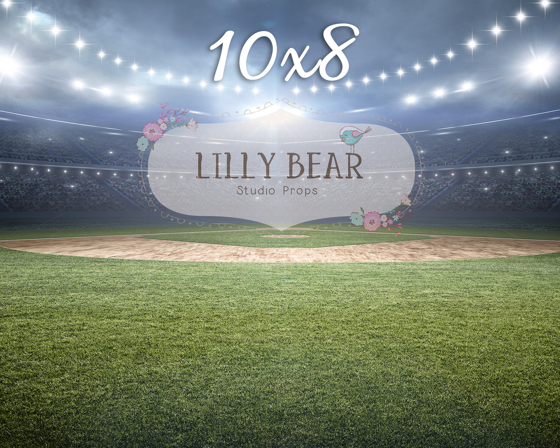 Field Of Dreams by Lilly Bear Studio Props sold by Lilly Bear Studio Props, baseball - baseball field - FABRICS - field