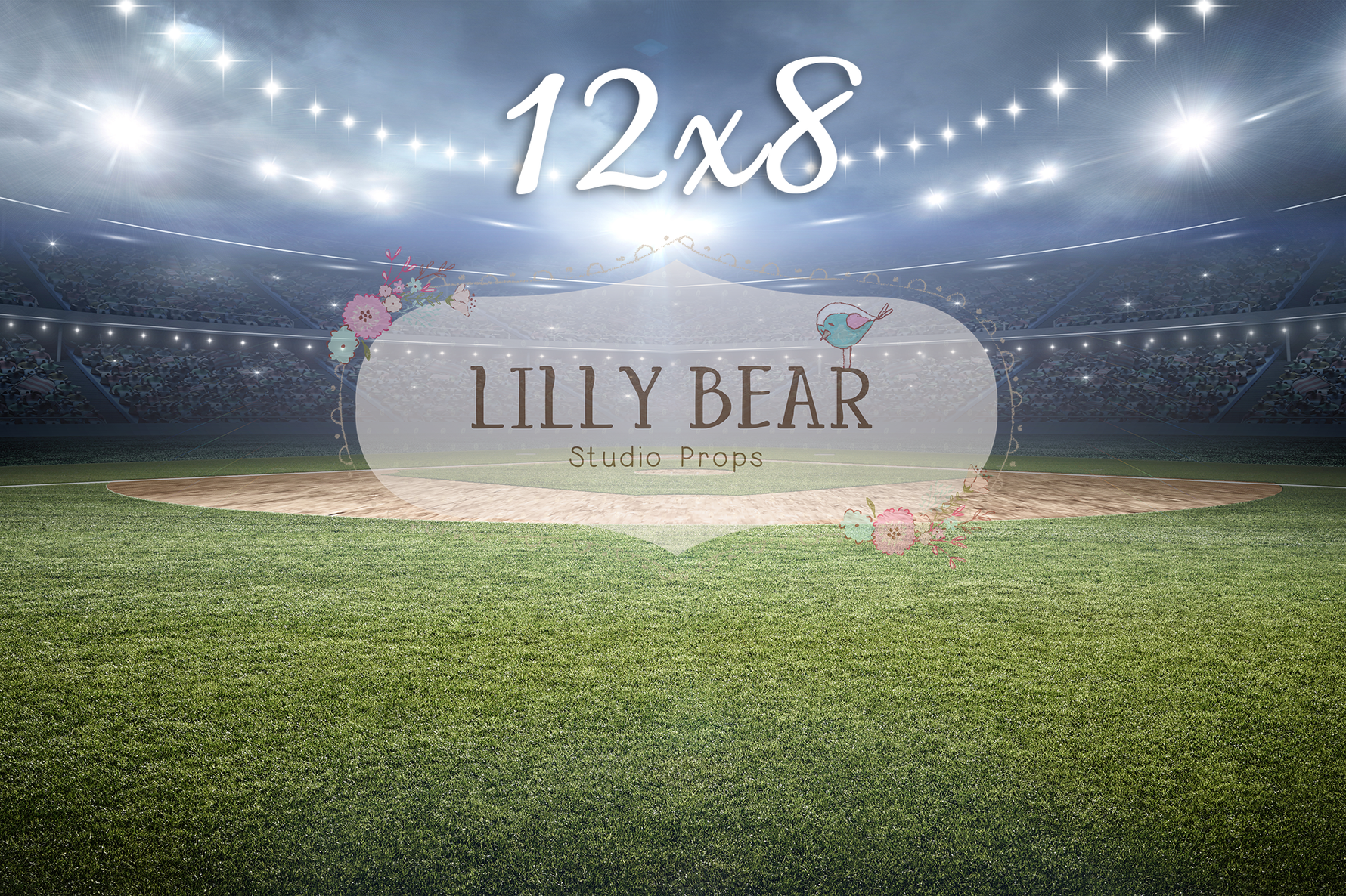 Field Of Dreams by Lilly Bear Studio Props sold by Lilly Bear Studio Props, baseball - baseball field - FABRICS - field
