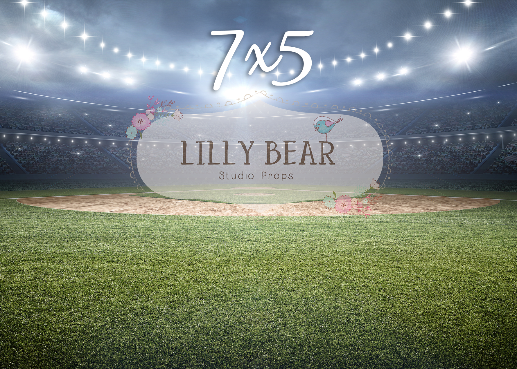 Field Of Dreams by Lilly Bear Studio Props sold by Lilly Bear Studio Props, baseball - baseball field - FABRICS - field