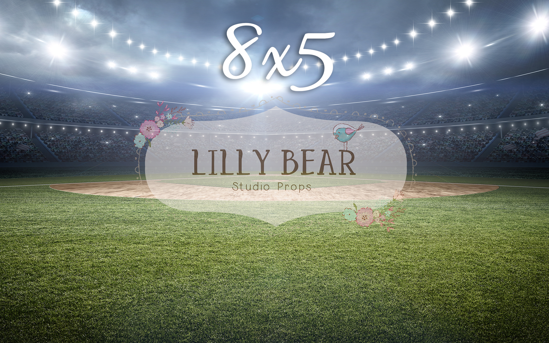 Field Of Dreams by Lilly Bear Studio Props sold by Lilly Bear Studio Props, baseball - baseball field - FABRICS - field