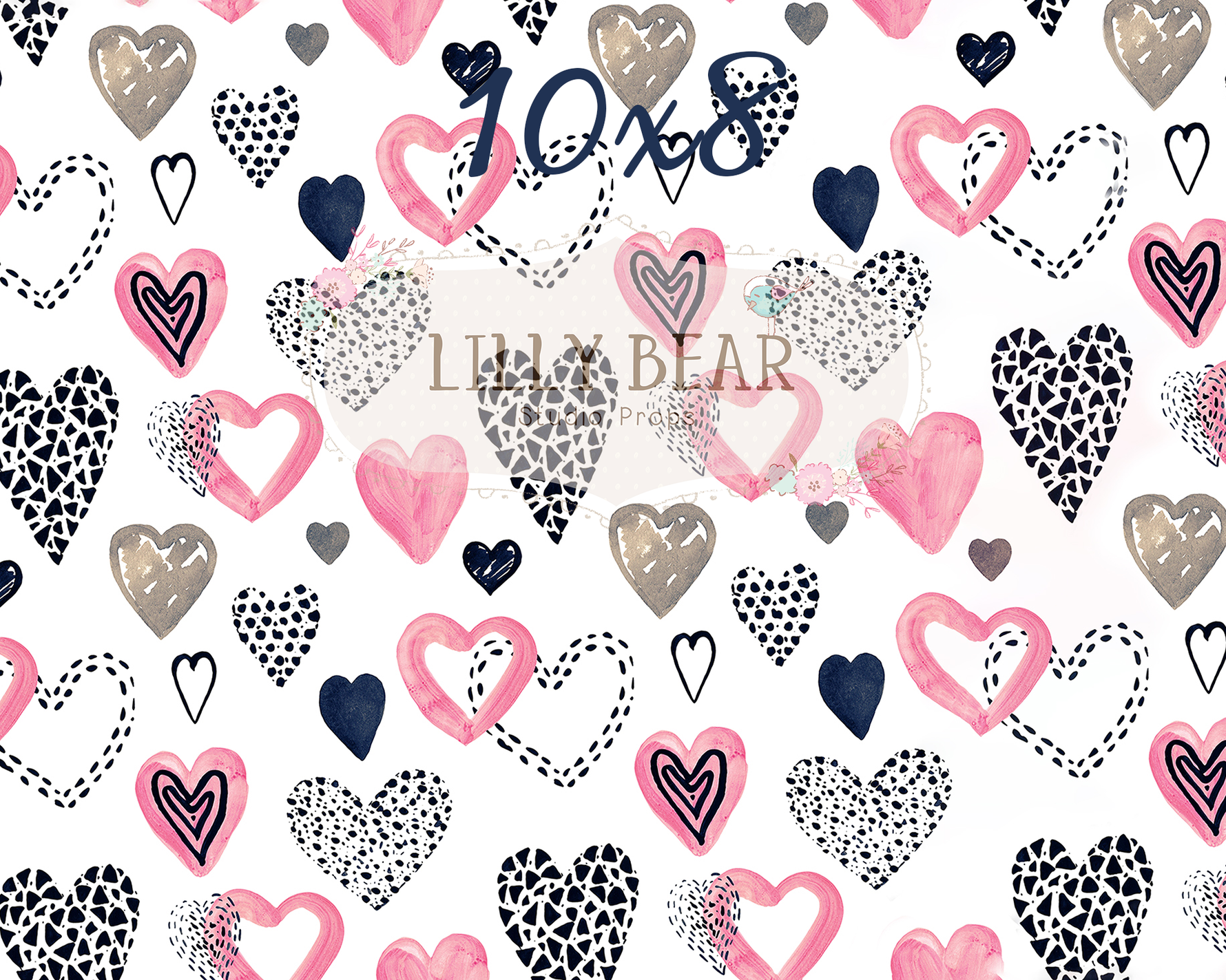 Be Still My Heart by Lilly Bear Studio Props sold by Lilly Bear Studio Props, be still my heart - black heart - Fabric