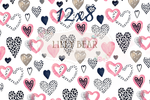 Be Still My Heart by Lilly Bear Studio Props sold by Lilly Bear Studio Props, be still my heart - black heart - Fabric
