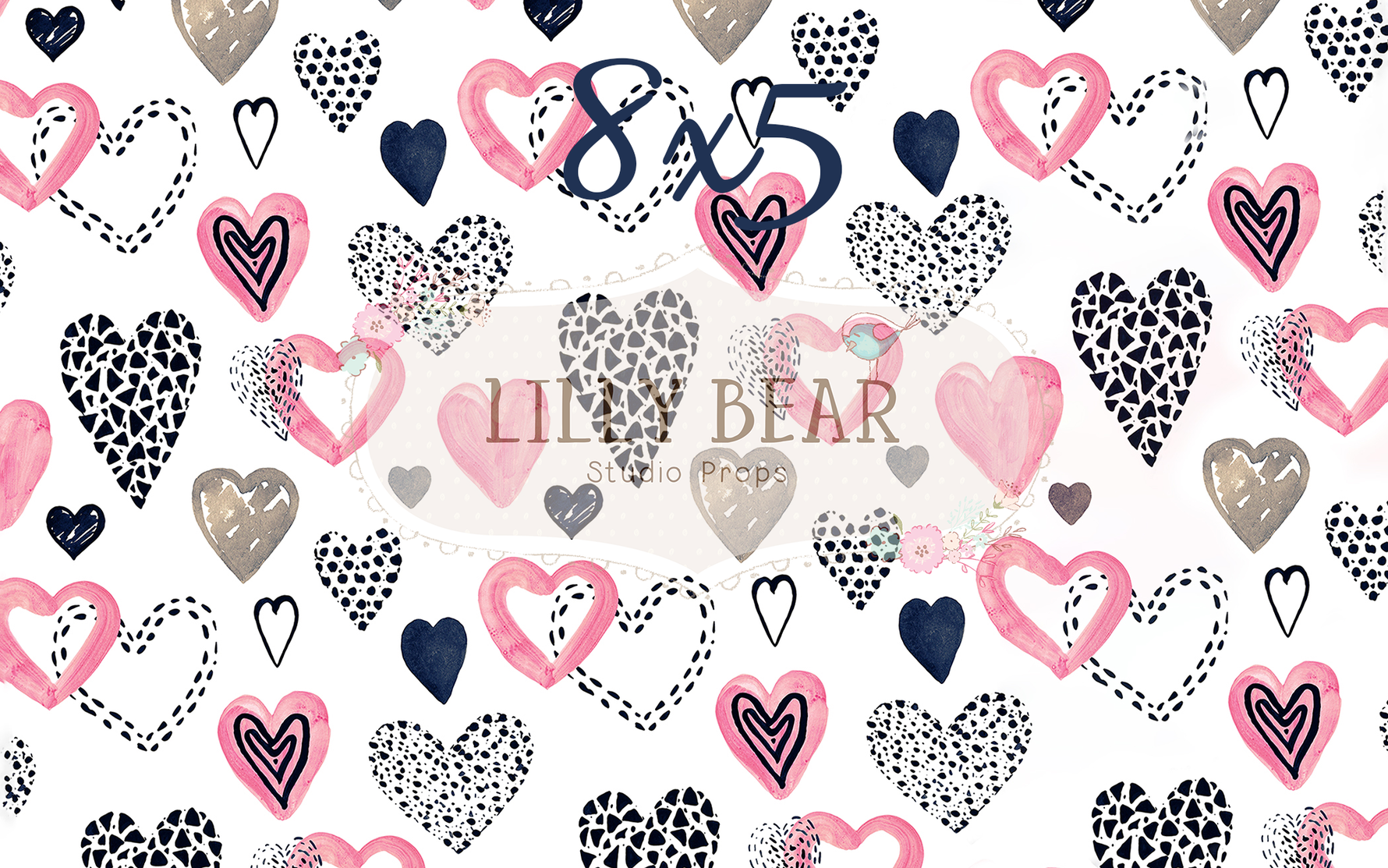 Be Still My Heart by Lilly Bear Studio Props sold by Lilly Bear Studio Props, be still my heart - black heart - Fabric