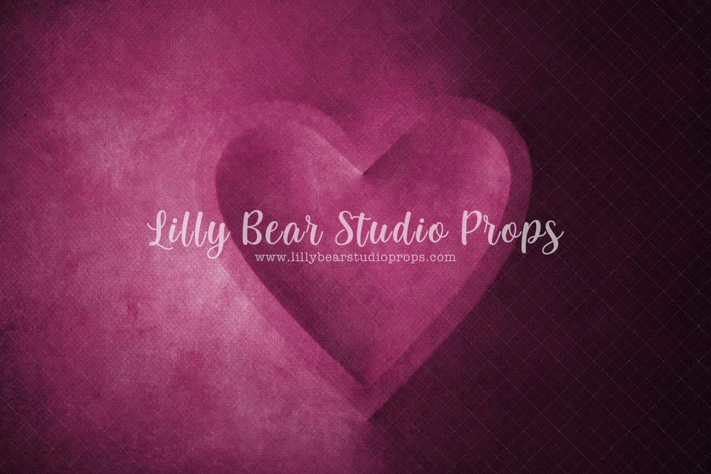 Be Still My Hear Pink Digital Backdrop - Lilly Bear Studio Props, digital backdrop, heart, heart bowl, newborn digital backdrop, pink