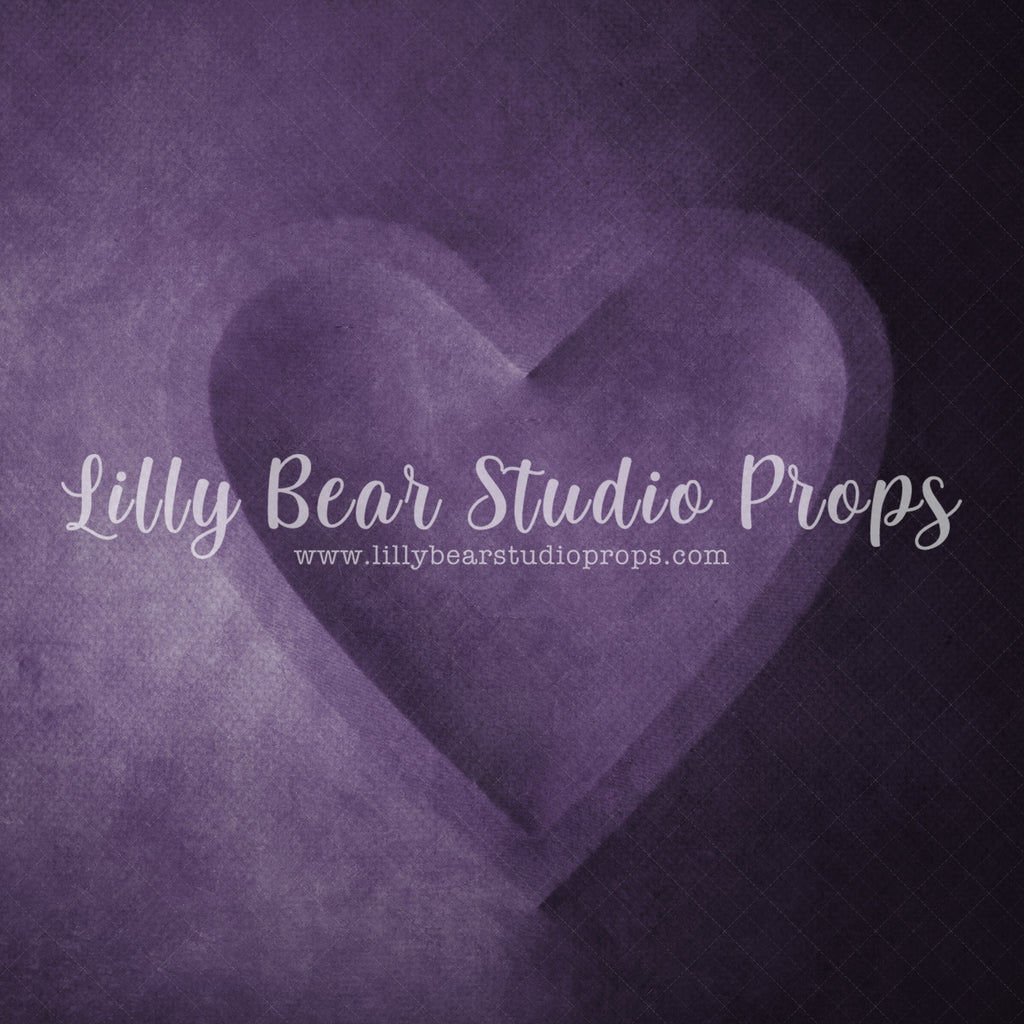 Be Still My Heart Purple Digital Backdrop - Lilly Bear Studio Props, digital backdrop, heart, heart bowl, newborn digital backdrop, purple