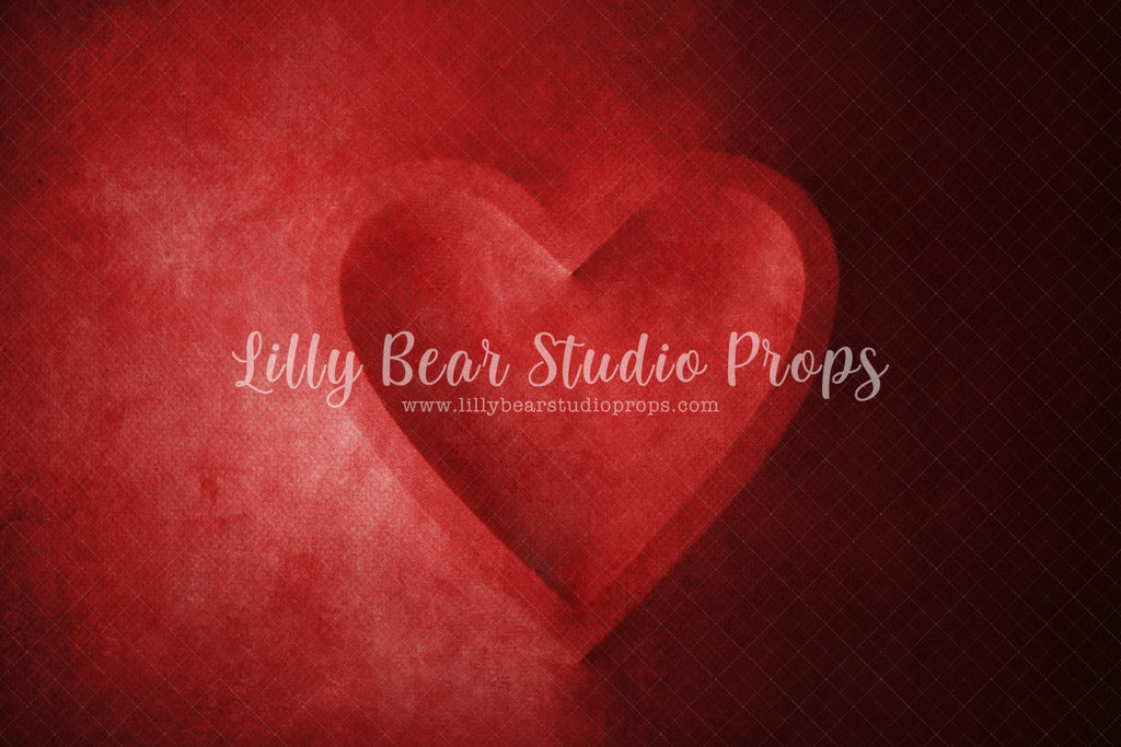 Be Still My Heart Red Digital Backdrop - Lilly Bear Studio Props, digital backdrop, heart, heart bowl, newborn digital backdrop, red, red heart