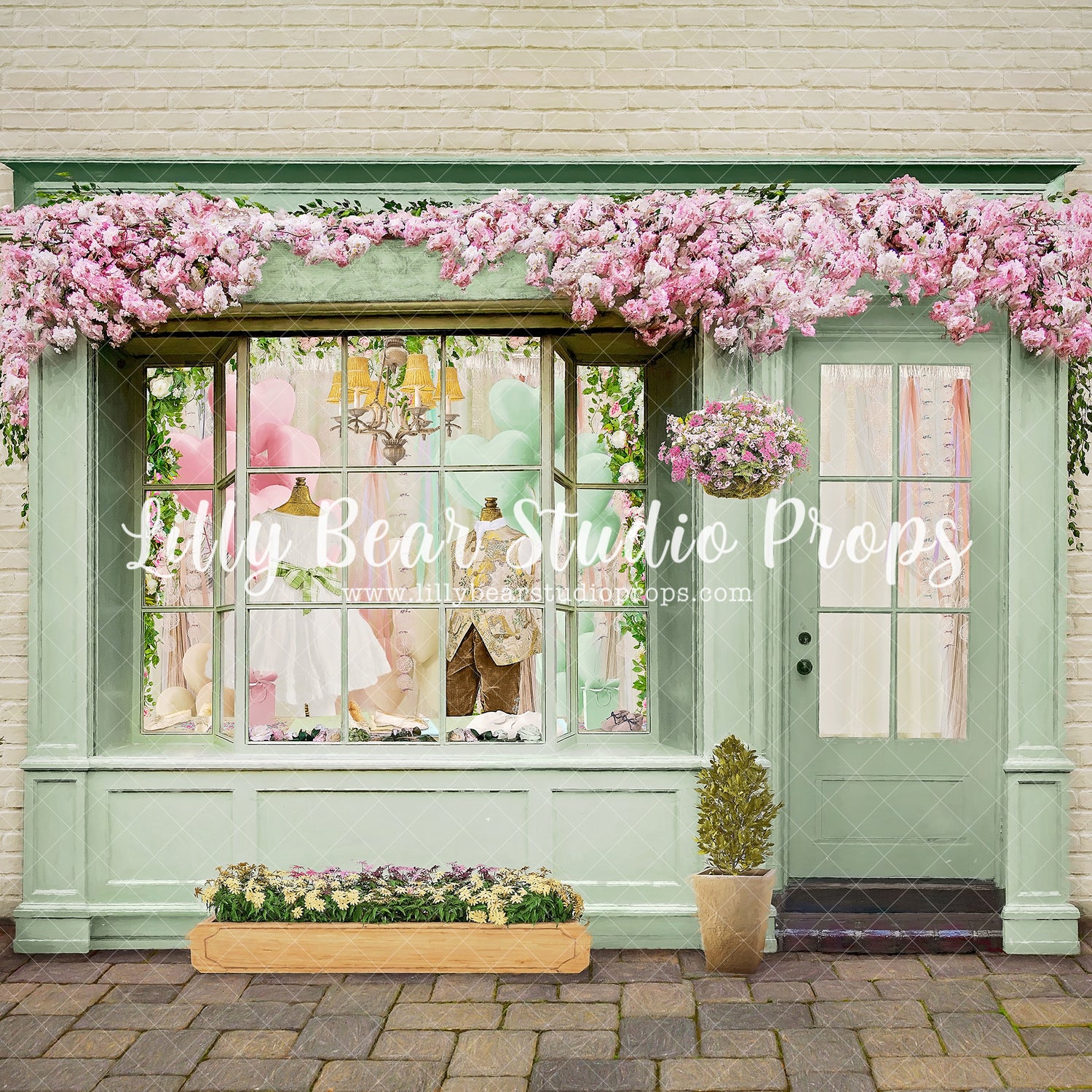 Beau & Belle Dress Shop - Lilly Bear Studio Props, beau, beau and belle, belle, clothing, clothing store, Fabric, FABRICS, fairy tale clothing, fairytale shoppe, girl clothing, girls clothing, little shop, shop, shoppe, soho tiffany, spring, spring flowers, Wrinkle Free Fabric