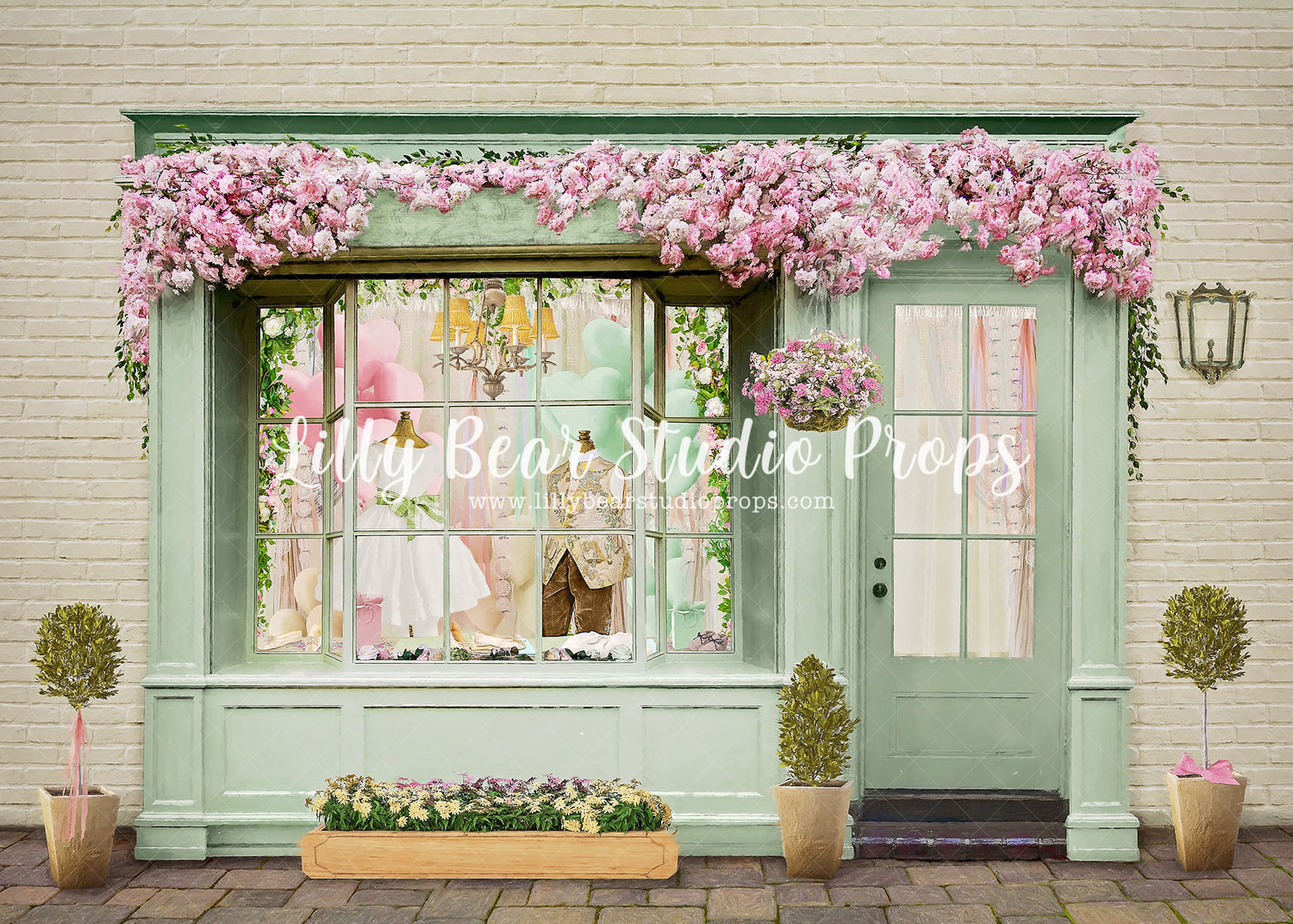 Beau & Belle Dress Shop - Lilly Bear Studio Props, beau, beau and belle, belle, clothing, clothing store, Fabric, FABRICS, fairy tale clothing, fairytale shoppe, girl clothing, girls clothing, little shop, shop, shoppe, soho tiffany, spring, spring flowers, Wrinkle Free Fabric