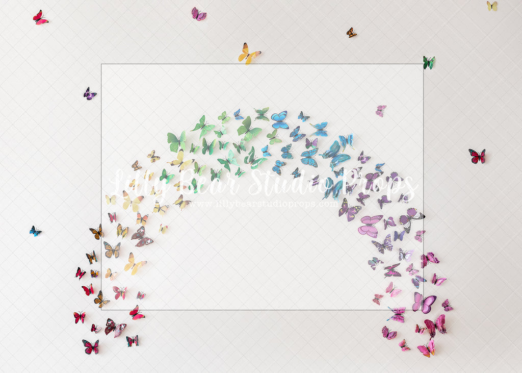 Beautiful Butterflies - Lilly Bear Studio Props, butterflies, butterfly, butterfly arch, butterfly colours, butterflyland, rainbow, rainbow butterdlies, rainbow butterflies, rainbow butterfly