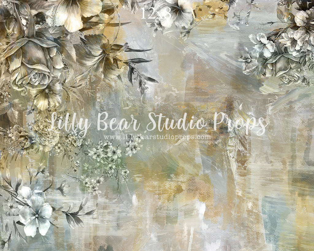 Bellrose by Lilly Bear Studio Props sold by Lilly Bear Studio Props, blue - Fabric - FABRICS - field of flowers - flora