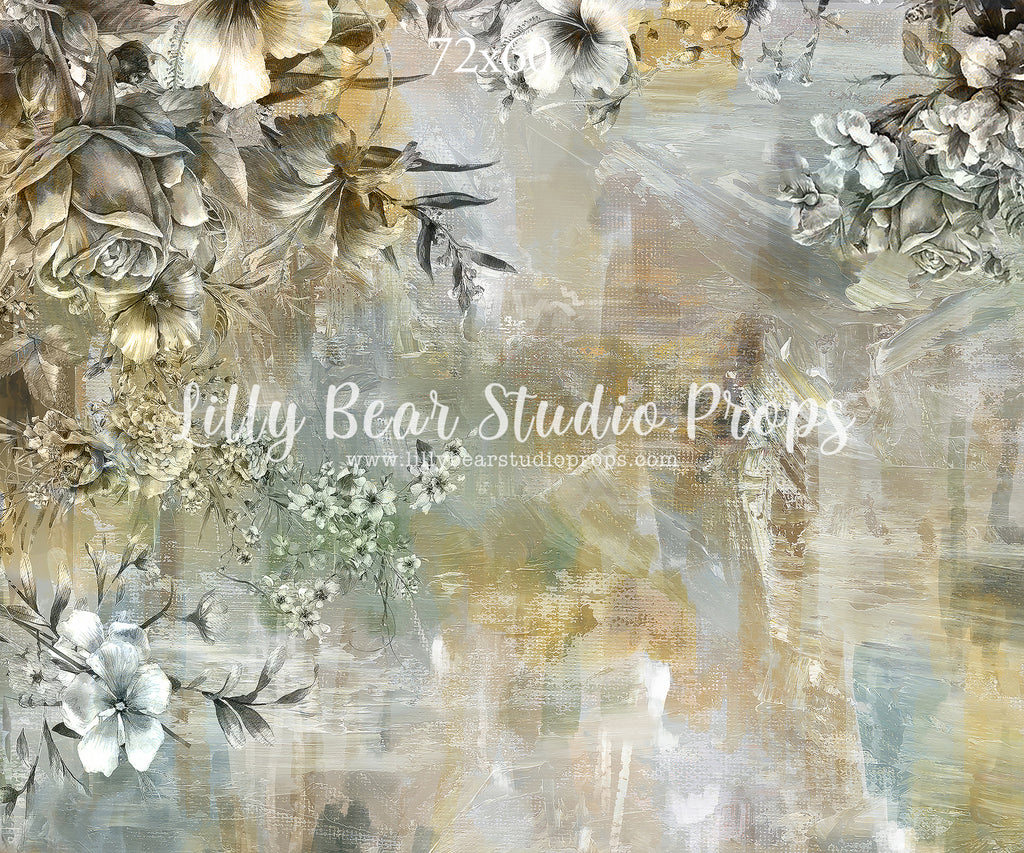 Bellrose by Lilly Bear Studio Props sold by Lilly Bear Studio Props, blue - Fabric - FABRICS - field of flowers - flora