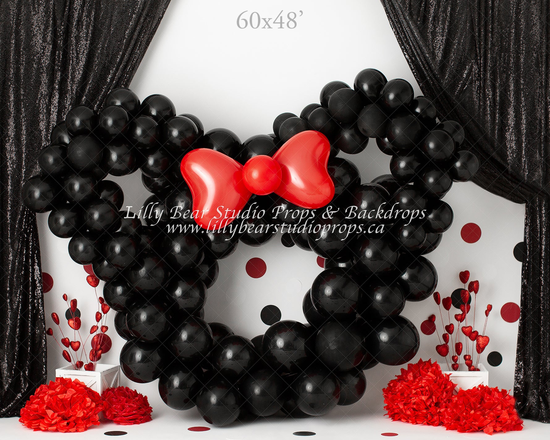 Big Red Bow by Anything Goes Photography sold by Lilly Bear Studio Props, clubhouse - Fabric - girls - mickey mouse - m