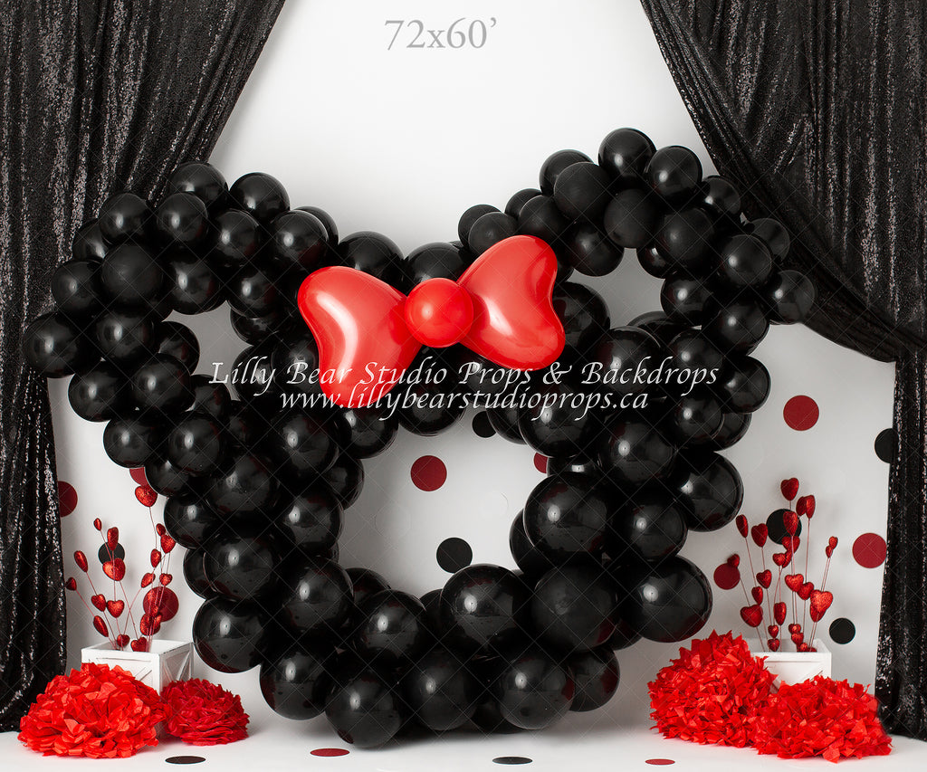Big Red Bow by Anything Goes Photography sold by Lilly Bear Studio Props, clubhouse - Fabric - girls - mickey mouse - m