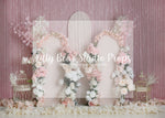 Bird Cage Blossom Archway - Lilly Bear Studio Props, arch, arches, floral arch, floral boho, floral garden, floral garland, floral pink, pink cherry blossoms, pink floral, pink roses, roses, soft floral