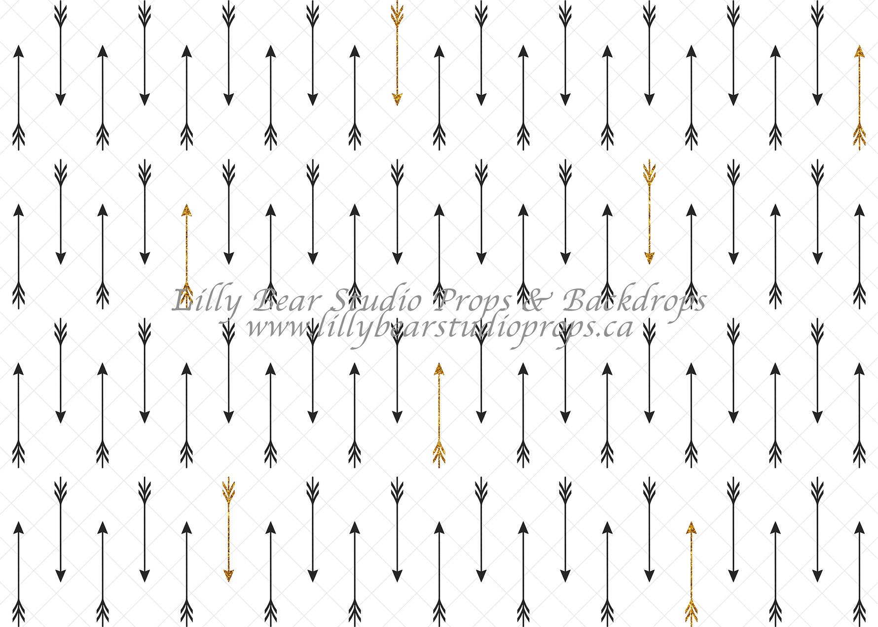 Black Gold Arrows by Jessica Ruth Photography sold by Lilly Bear Studio Props, arrows - boys - cake smash - Fabric - sm