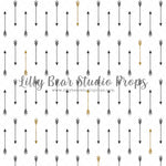 Black Gold Arrows by Jessica Ruth Photography sold by Lilly Bear Studio Props, arrows - boys - cake smash - Fabric - sm