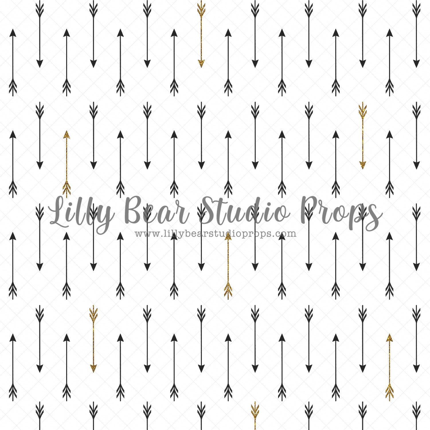 Black Gold Arrows by Jessica Ruth Photography sold by Lilly Bear Studio Props, arrows - boys - cake smash - Fabric - sm