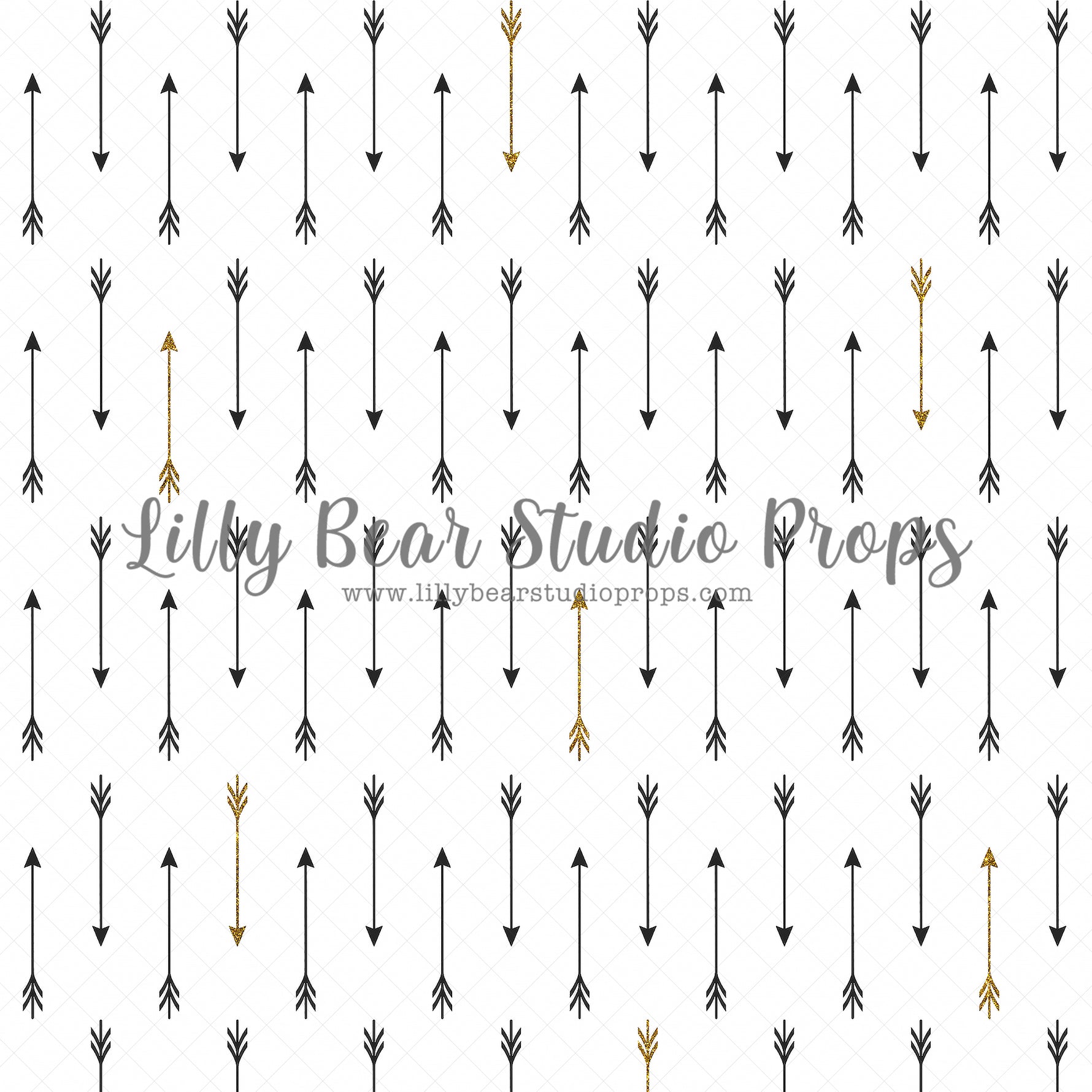 Black Gold Arrows by Jessica Ruth Photography sold by Lilly Bear Studio Props, arrows - boys - cake smash - Fabric - sm