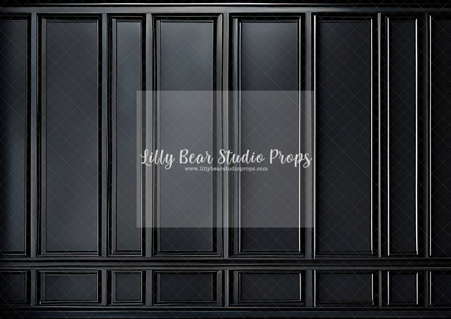 Black Panelled Wall - Tester
