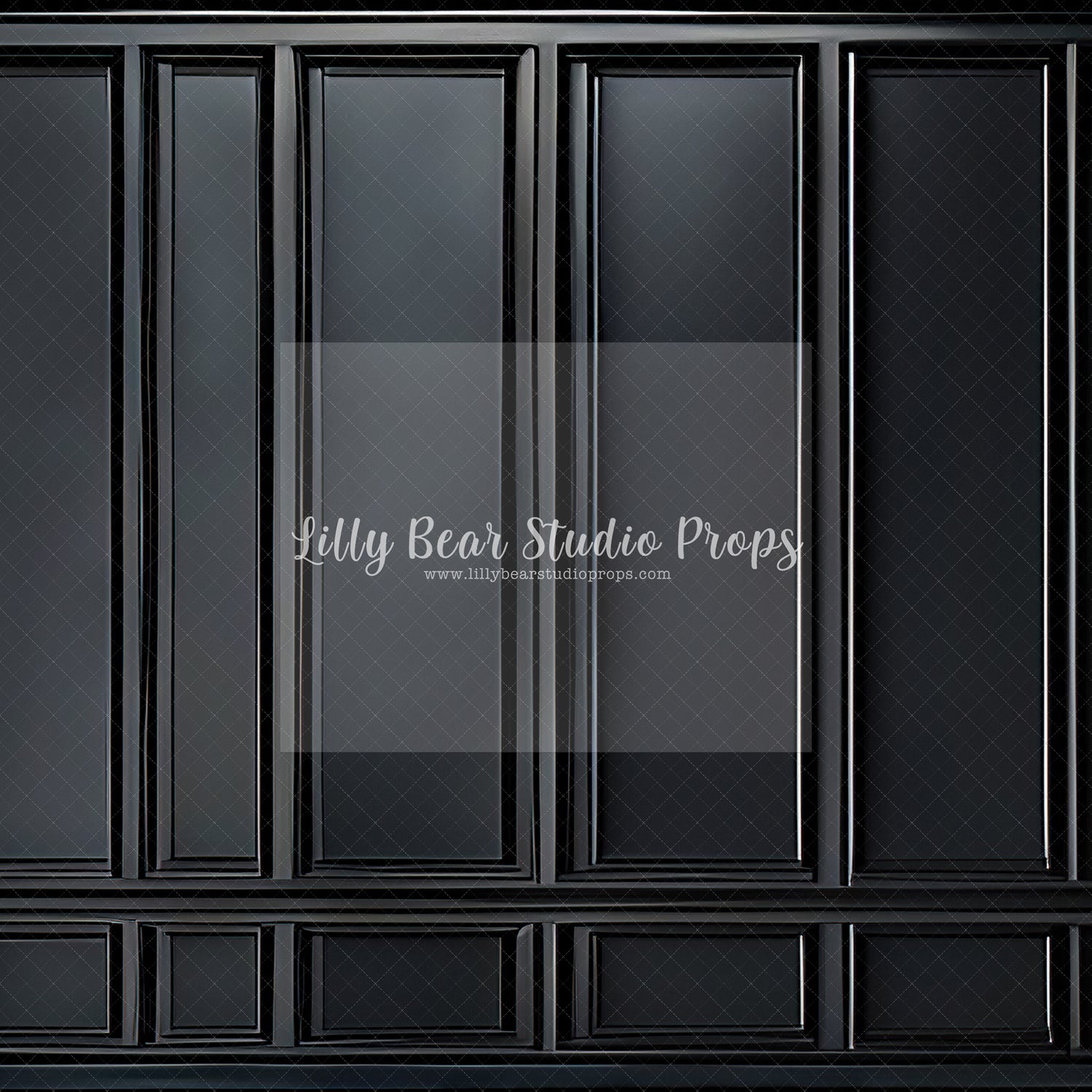 Black Panelled Wall - Tester