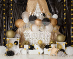 Black & Gold Balloons by Daniella Photography sold by Lilly Bear Studio Props, balloons - birthday - black - black and