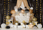 Black & Gold Balloons by Daniella Photography sold by Lilly Bear Studio Props, balloons - birthday - black - black and