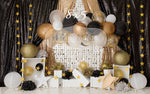 Black & Gold Balloons by Daniella Photography sold by Lilly Bear Studio Props, balloons - birthday - black - black and