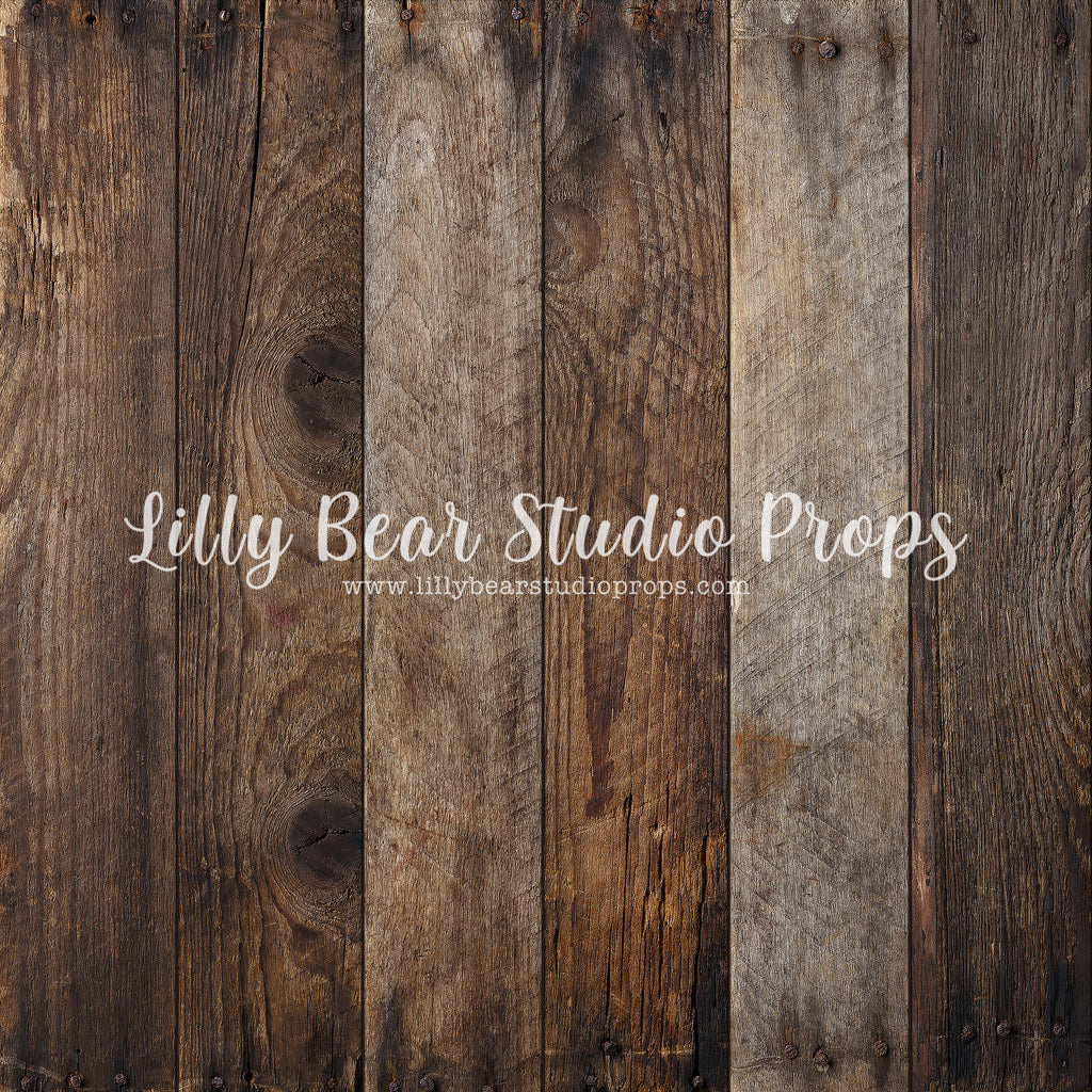 Blake Wood Planks Floor by Lilly Bear Studio Props sold by Lilly Bear Studio Props, barn wood - brown wood - brown wood