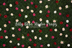 Blooming Rose Wall - Lilly Bear Studio Props, boxwood, boxwood wall, bush, Fabric, FABRICS, floral, flowers, garden, grass, green wall, greenery, pink rose, pink roses, red rose, red roses, rose, roses, spring, valentine, valentines, valentines day, white roses, Wrinkle Free Fabric