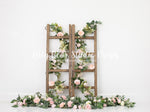 Blooms & Ladders by Karissa Knowles Photography sold by Lilly Bear Studio Props, bloom - blush - Fabric - floral - flow