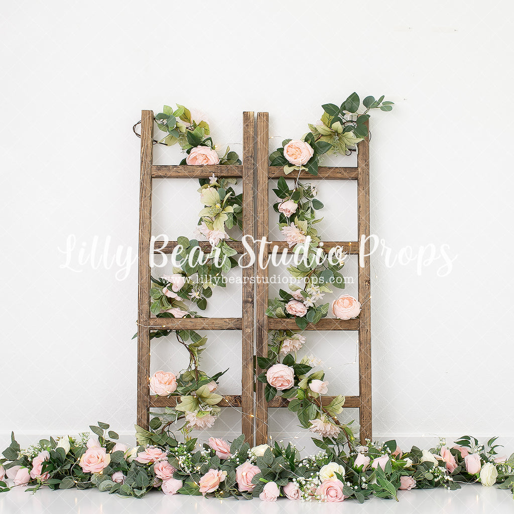 Blooms & Ladders by Karissa Knowles Photography sold by Lilly Bear Studio Props, bloom - blush - Fabric - floral - flow