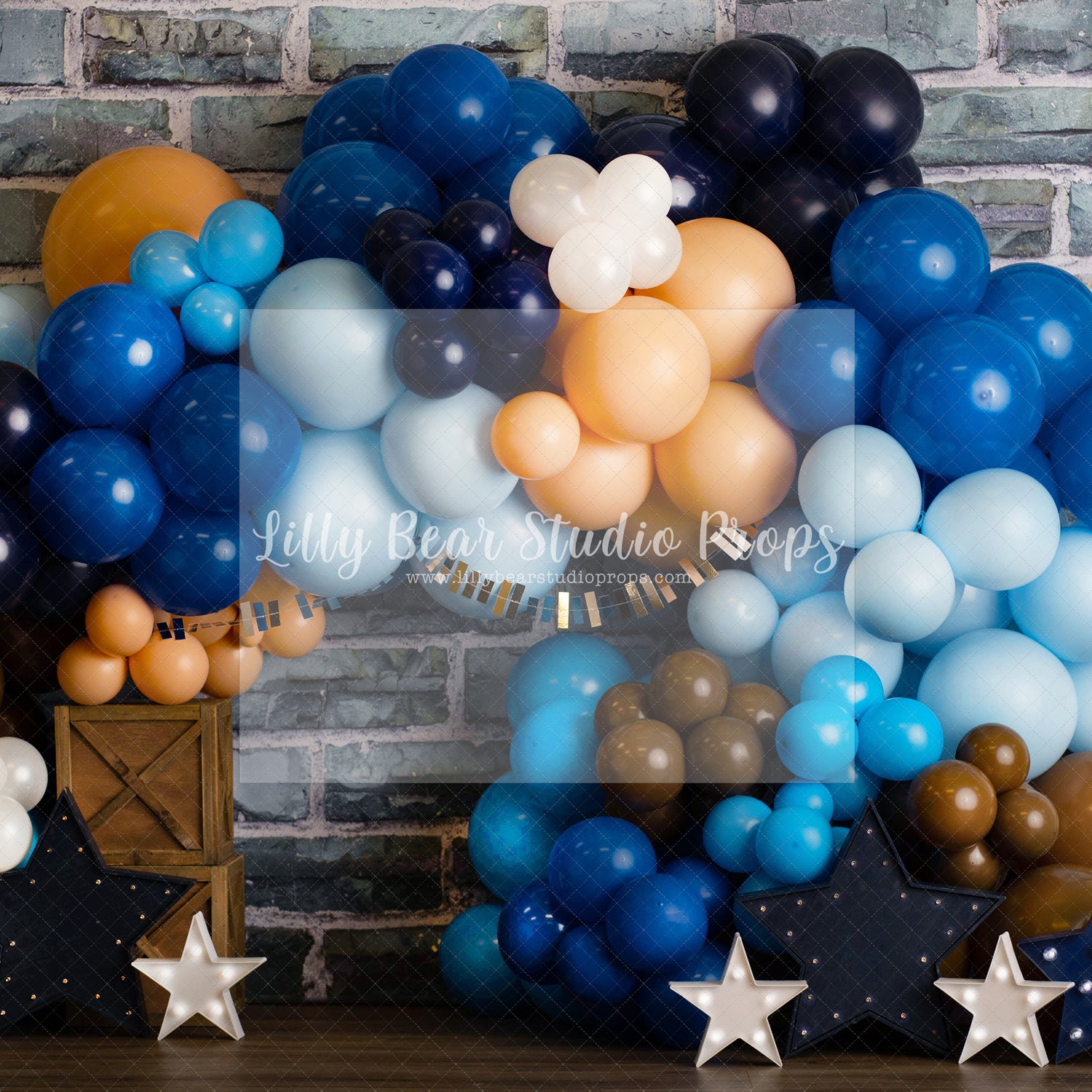 Blue Brown Balloons