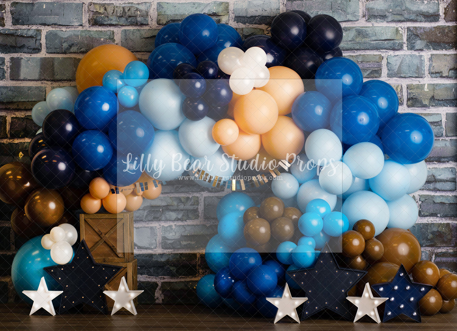 Blue Brown Balloons