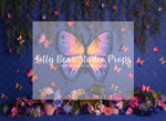 Blue Butterfly Conservatory - Lilly Bear Studio Props, bloom, blue butterflies, butterflies, butterfly, butterfly colours, butterfly flowers, butterfly garden, butterfly pink, butterflyland, floral, flower, flowers, flowers vines, green, large flowers, pink butterfly, spring, spring floral, spring flowers, springtime