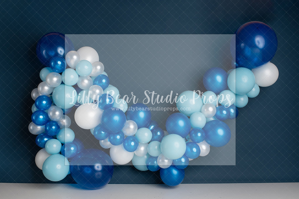 Blue Squid Nautical by E Newton - Lilly Bear Studio Props, anker, blue balloon, blue balloon garland, blue balloons, little sailor, nautical, nautical balloon garland, nautical balloon garlands, nautical theme, ocean blue, sailor