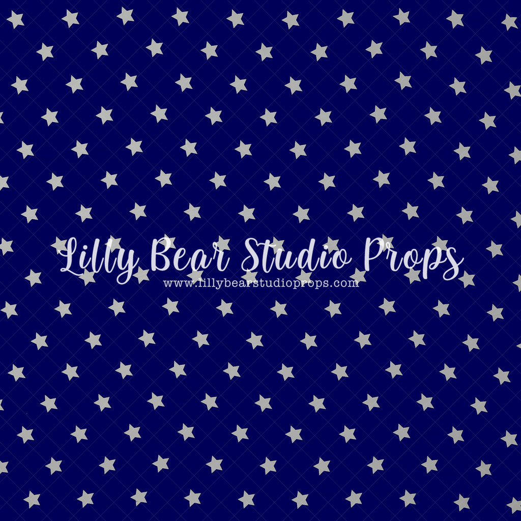 Blue Stars by OhSoBeauty Photography sold by Lilly Bear Studio Props, all star - birthday - cake smash - Fabric - girls