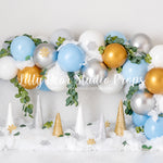 Blue Winter Eucalyptus Balloon Garland - Lilly Bear Studio Props, boho balloons, boho teepee, eucalyptus, eucalyptus balloon, eucalyptus balloon arch, eucalyptus birthday, eucalyptus garden, fabric, fine art, floral, girls, one-derland, onederland, poly, silver winter, strawberries & cream, strawberry, teepee, vinyl, white winter, winter, winter diamond, winter garland, winter lights, winter onederland, winter snow, winter-onderland, Wrinkle Free Fabric