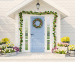 Blue Door by Lilly Bear Studio Props sold by Lilly Bear Studio Props, blue - doorway - easter - entry - Fabric - FABRIC