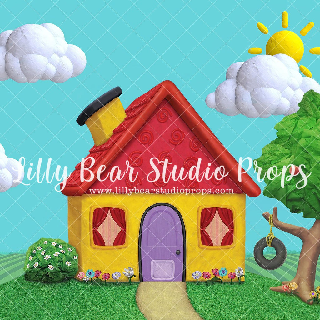 Blue's House - Lilly Bear Studio Props, blue's clues, Blue's Clues & You!, blue's house, green puppy, handy dandy notebook, joe burns, kids tv, mr. salt, mrs. pepper, pail, tickety tock, tv show