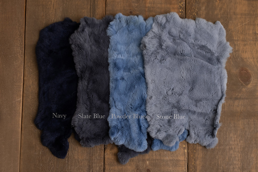 Slate Blue Rabbit Fur - Lilly Bear Studio Props, fur, layers, props, Rabbit Fur, sheepskin, stuffer