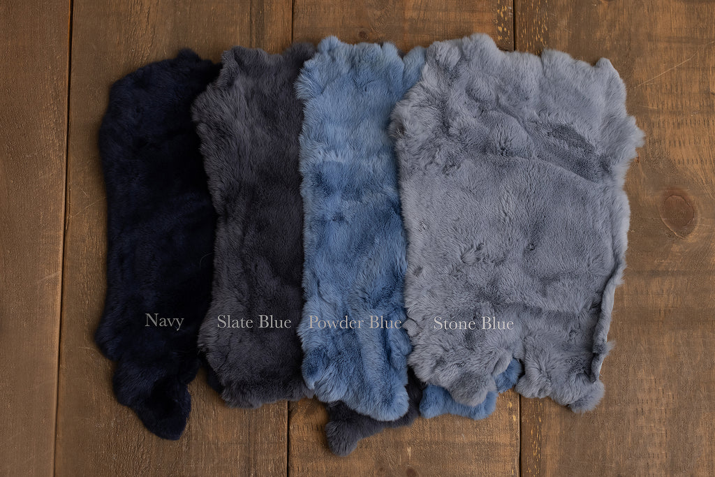 Stone Blue Rabbit Fur - Lilly Bear Studio Props, fur, layers, props, Rabbit Fur, sheepskin, stuffer