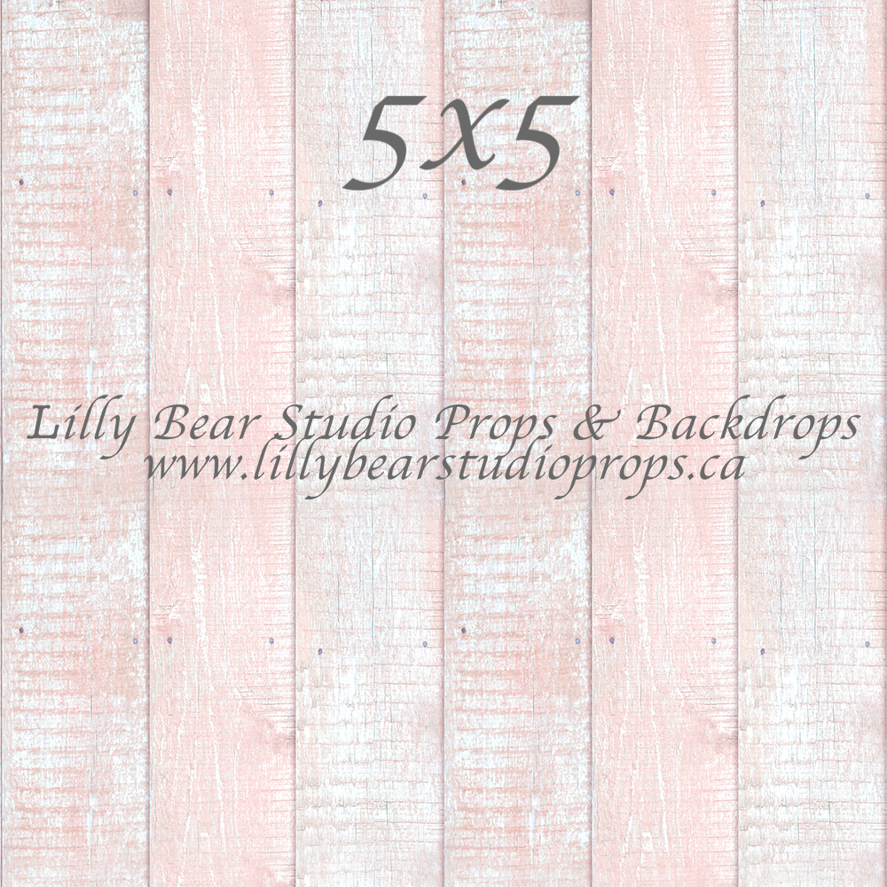 Blush Chalk Vertical Wood Planks Neoprene - Lilly Bear Studio Props, barn wood, FLOORS, girl, girls, LB Pro, pink, pink floor, pink wall, pro floor, pro floordrop, rustic wood, white wood, wood