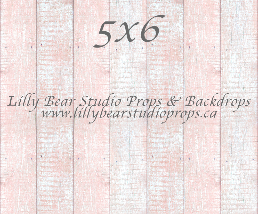 Blush Chalk Vertical Wood Planks Neoprene - Lilly Bear Studio Props, barn wood, FLOORS, girl, girls, LB Pro, pink, pink floor, pink wall, pro floor, pro floordrop, rustic wood, white wood, wood