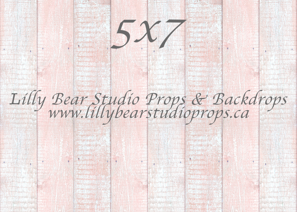 Blush Chalk Vertical Wood Planks Neoprene - Lilly Bear Studio Props, barn wood, FLOORS, girl, girls, LB Pro, pink, pink floor, pink wall, pro floor, pro floordrop, rustic wood, white wood, wood