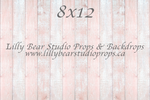 Blush Chalk Vertical Wood Planks Floor - Lilly Bear Studio Props, FABRICS, FLOORS, mat floors