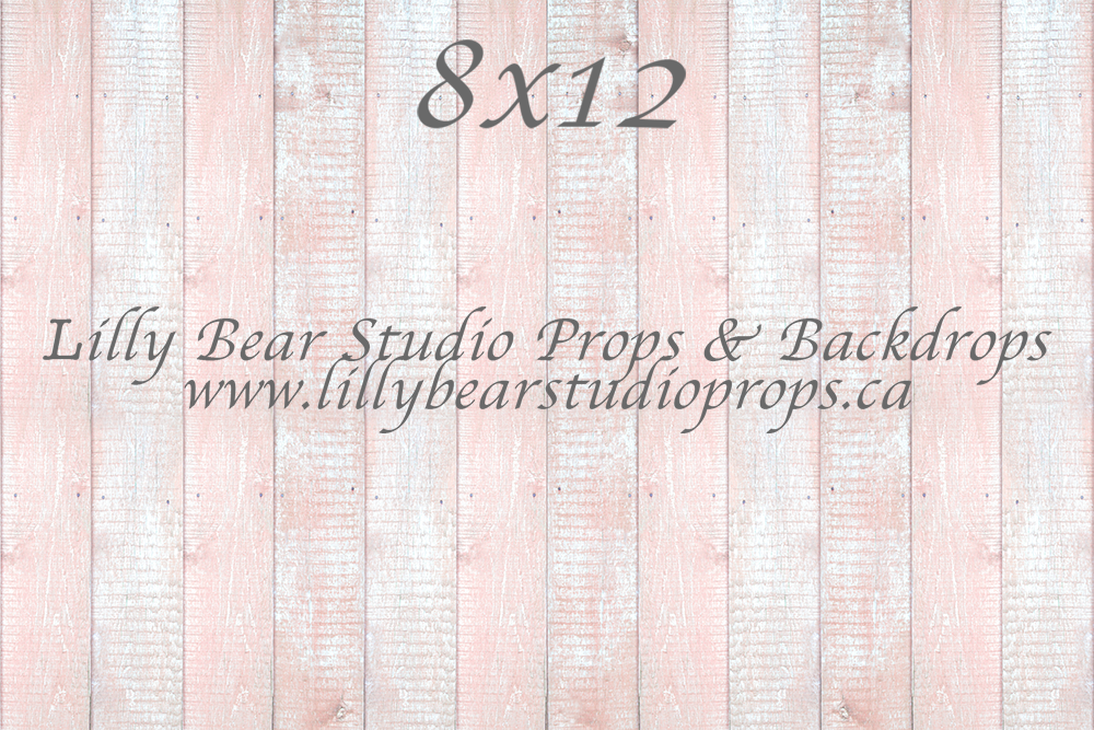 Blush Chalk Vertical Wood Planks Floor - Lilly Bear Studio Props, FABRICS, FLOORS, mat floors