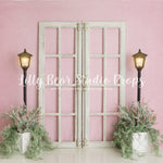 Blushing Doorway - Lilly Bear Studio Props, boys, cake smash, fabric, FABRICS, floral, flowers, poly, spring, trees, Wrinkle Free Fabric