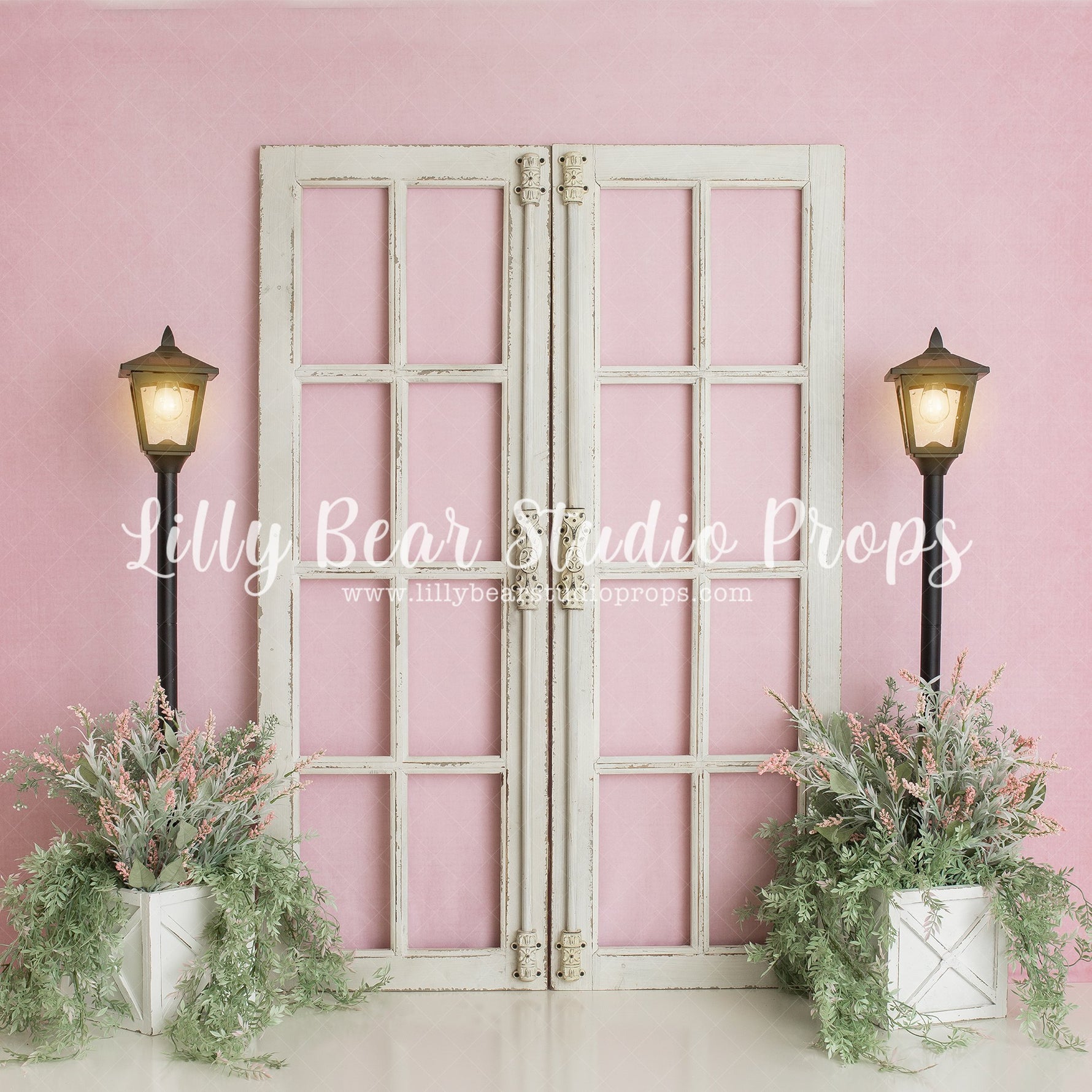 Blushing Doorway - Lilly Bear Studio Props, boys, cake smash, fabric, FABRICS, floral, flowers, poly, spring, trees, Wrinkle Free Fabric